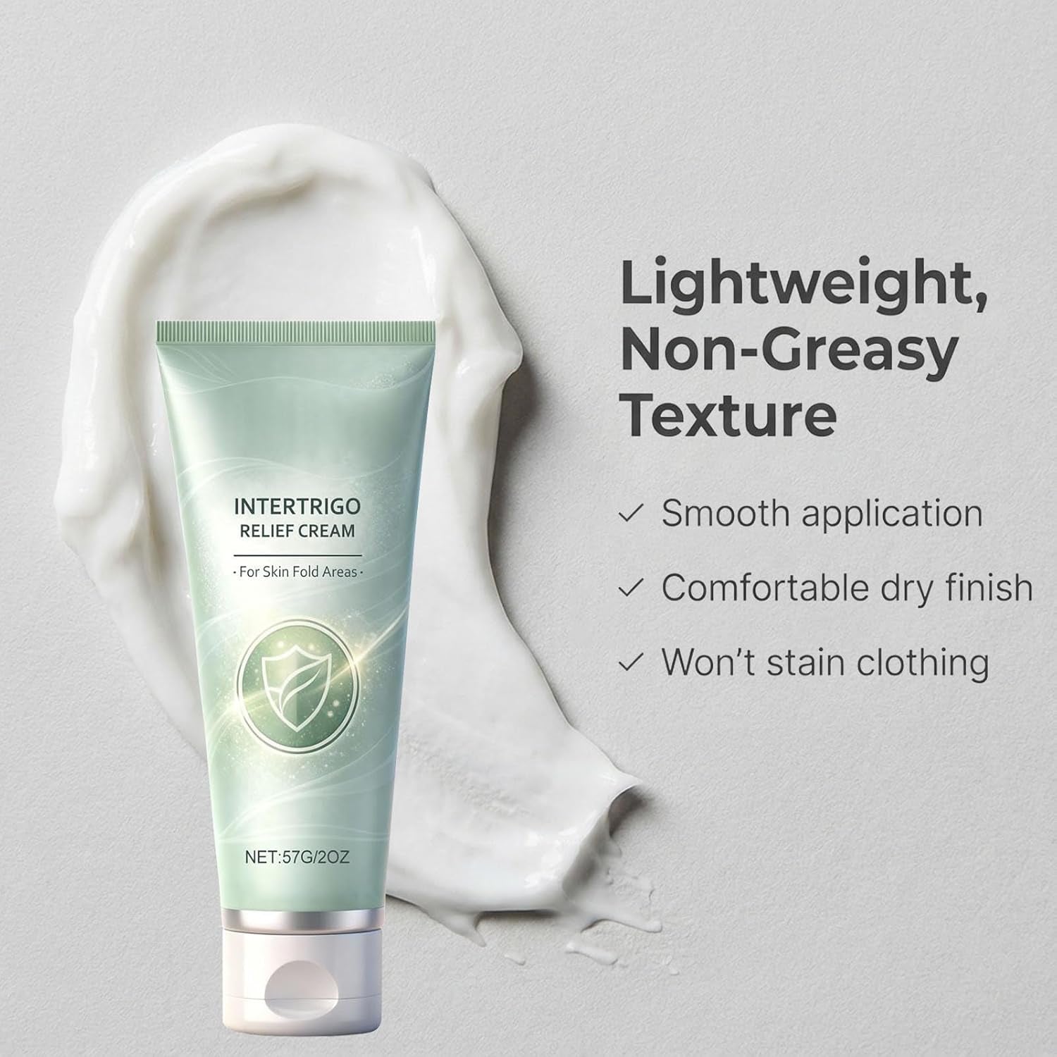 Soothe & Dry Skin-Fold Cream (2-Pack) – Zinc Oxide & Undecylenic Acid, Chafing & Moisture Control